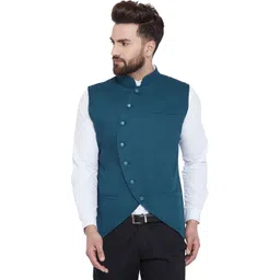 hypernation Solid Men Waistcoat-picture-13