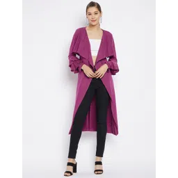 Hypernation Women Fuchsia Longline Shrug-picture-25