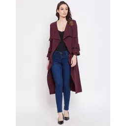 Hypernation Women Pure Cotton Solid Longline Shrug-picture-22