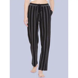 Hypernation Women Striped Lounge Pants-picture-10