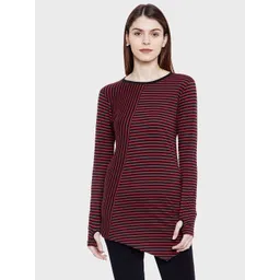 Hypernation Women Striped Pure Cotton T-shirt-picture-20