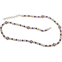 i jewels 18K Gold Plated Traditional Ethnic Kundan And Stone Studded Adjustable Kamarband/Belly Chain/Kandora/Waist Belt For Women (B003)-picture-39