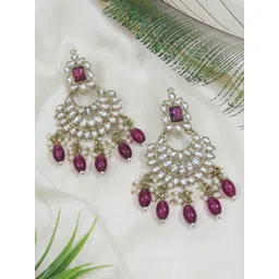 I Jewels Gold Plated Contemporary Chandbalis Earrings-picture-36