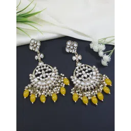 I Jewels Gold Plated Contemporary Chandbalis Earrings-picture-38