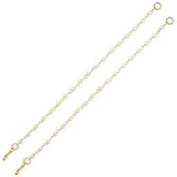 i jewels Gold Plated Traditional Pearl Hair Chain/Earchain Accessories with Hook for Women Girls (E3212W)-picture-17
