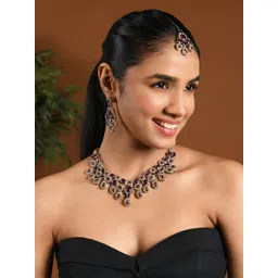 I Jewels Stones Studded Jewellery Set-picture-28