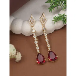 I Jewels Teardrop Shaped Drop Earrings-picture-41