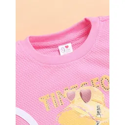 I LOVE MOM Girls Pink Clothing Set image 3