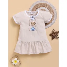 I LOVE MOM Striped Drop-Waist Dress-picture-42