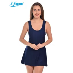 i-swim Swimming Costume for Womens & Girl's | Material: High GSM Polyester Spandex Fabric | Extra Comfort & Durability | Stylish & Fragrance Free | Flexible fit image 1
