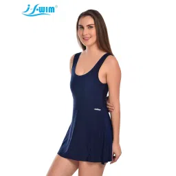 i-swim Swimming Costume for Womens & Girl's | Material: High GSM Polyester Spandex Fabric | Extra Comfort & Durability | Stylish & Fragrance Free | Flexible fit image 2