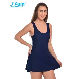 i-swim Swimming Costume for Womens & Girl's | Material: High GSM Polyester Spandex Fabric | Extra Comfort & Durability | Stylish & Fragrance Free | Flexible fit image 3