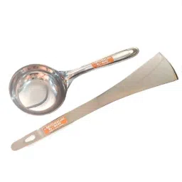 i WARE KkitchenCare 2 Pcs Stainless Steel Dosa Making Ladle &a; Turner Set-picture-29