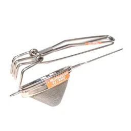 i WARE KkitchenCare 2 Pcs Stainless Steel Kitchen Pincers &a; Conical Strainer Set, Size: Small-picture-26