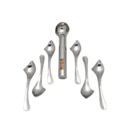 i WARE KkitchenCare 7 Pcs Premium Stainless Steel Ice Cream Scoop &a; Spoon Set-picture-33