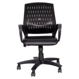 ib basics Ergonomica Ashton Medium Back Office Chair Black Leatherette CBL031 image 2