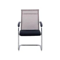 Ib basics Classic Series Ergonomic Visitor Chair with Arms, Black & Beige-picture-22