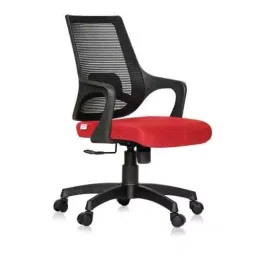 ib basics Ergonomica SKU-19 Vasto Red Mid Back Mesh Ergonomic Chair with Armrest-picture-29