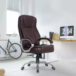 Ib basics High Back Leatherette Ergonomic Office Executive Chair Brown, Ergo002-picture-14