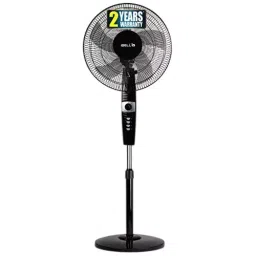 IBELL Pedestal Fan 1350 RPM 5 Blade 55 W Power 406 mm (16 inch) Sweep Size Button Control Black, STORMP16-picture-16
