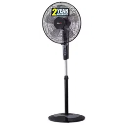 IBELL Pedestal Fan with Timer 1350 RPM 5 Blade 55 W Power 406 mm (16 inch) Sweep Size Button Control Chrome 10 Black-picture-38
