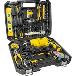 IBELL VORMIR TD13-120 650W Impact Drill Tool Kit – Heavy Duty Electric Drill, 13mm Keyless Chuck, Copper Armature, 145 Yellow DIY, Home Repair & Maintenance Hand Tools & Accessories Set-image-6