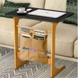 IBS 48.41cm Height Brown Mattee Finish Wood Portable Laptop Table Height of 48.41cm-picture-15