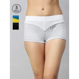 IC4 Women Pack of 3 Colourblocked Designer Boy Shorts 0CB-TY-WG-1008P3-picture-36