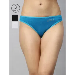 IC4 Women Pack of 3 Solid Bikini Briefs 0CWT1001P3-picture-23
