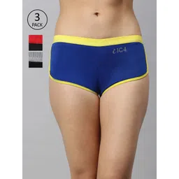 IC4 Women Pack of 3 Solid Boy Shorts 0BCRB1002P3-picture-17