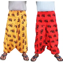 icare Printed Cotton Men Harem Pants-picture-13