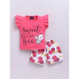 IcePie Girls Printed T-shirt with Shorts-picture-14
