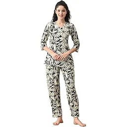 ichaa Women's Rayon Maxi Casual Night Shirt-picture-33