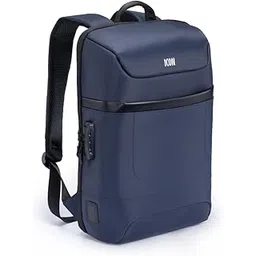 icon The Cloud Backpack 15L | Premium Polyester, Fits 15.6" Laptops | USB Charging Port, Luggage Sleeve, Numbered Lock & 180° Flat Opening | Water-Resistant & Multipurpose Unisex Bag (Blue)-picture-30