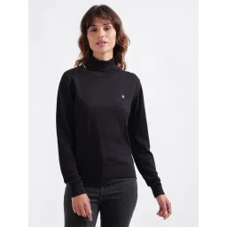 Iconic Black Cotton Sweater image 1
