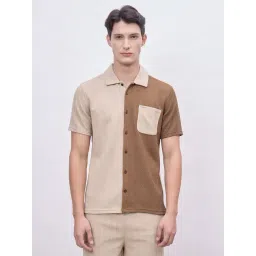 Iconic Fashion Multicolor Regular Fit Color Block Shirt-image-42