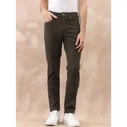 Iconic Green Slim Fit Solid Jeans-picture-35