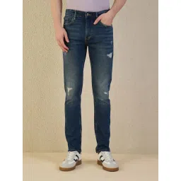 Iconic Men Blue Solid Skinny Fit Jeans-picture-27