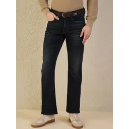 Iconic Men Bootcut Mid-Rise Light Fade Stretchable Jeans-picture-36