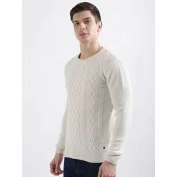 Iconic Men Cable Knit Woollen Pullover-picture-17