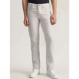 Iconic Men Cotton Mid-Rise Tapered Fit Jeans-picture-24