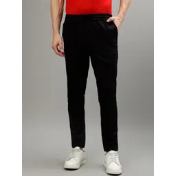 Iconic Men Mid Rise Slim Fit Pure Cotton Trousers-picture-31