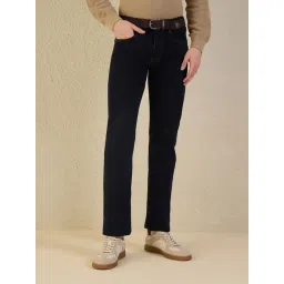 Iconic Men Navy Blue Solid Slim Fit Jeans-picture-26