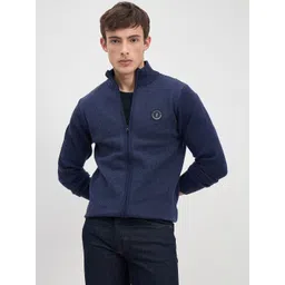 Iconic Men Self Design High Neck Front-Open Sweaters-picture-28