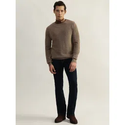 Iconic Men Self Design Long Sleeves Pullover-picture-27