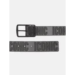 Iconic Men Textured Leather Belt image 2