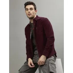 Iconic Men Textured Regular Fit Cotton Shirt-picture-42