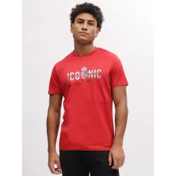 Iconic Men Typography Regular Fit Cotton T-shirt-picture-17