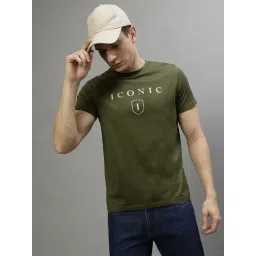 Iconic Men Typography Regular Fit Cotton T-shirt-picture-14
