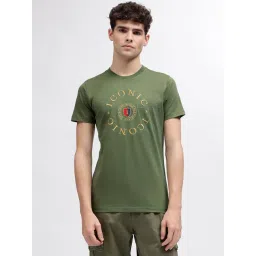 Iconic Men Typography Regular Fit Cotton T-shirt-picture-20